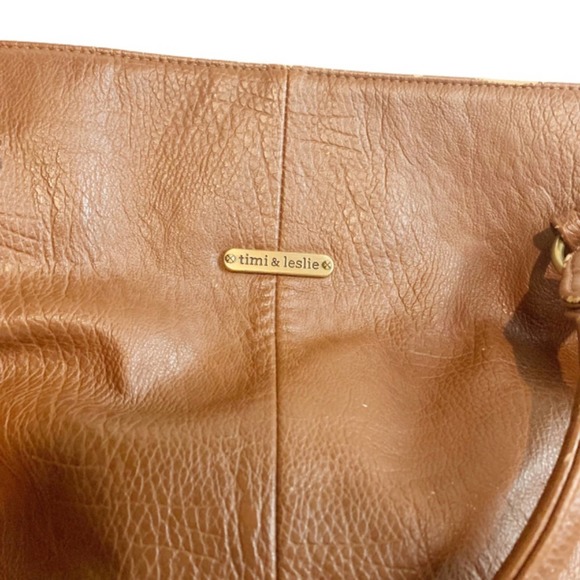 Timi & Leslie Charlie Baby Bag Cinnamon Brown Oversized Large Luxury Bottle Bag - Picture 2 of 15